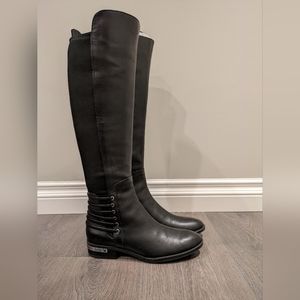 Leather riding boots